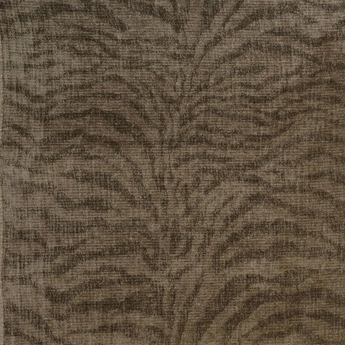 Schumacher 70510 Tiger Chenille Taupe fabric swatch