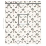 Schumacher 179931 Tiger Palm Delft fabric swatch