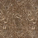Schumacher 84831 Tigress Velvet Champagne fabric swatch