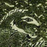 Schumacher 84832 Tigress Velvet Malachite fabric swatch