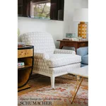 Schumacher 66611 Timur Weave Sky fabric swatch