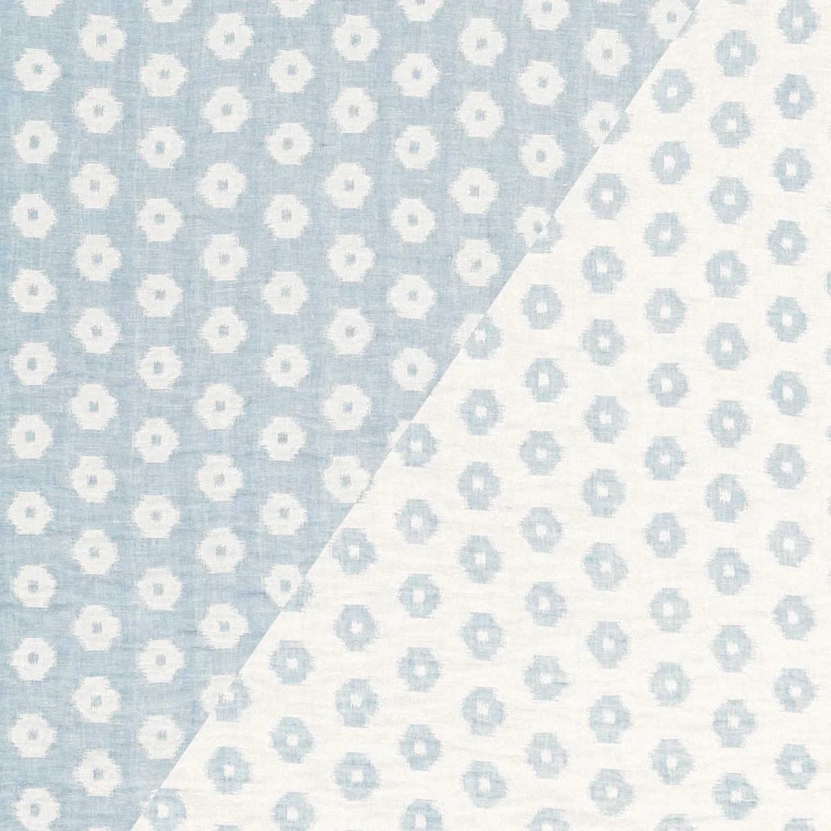 Schumacher 66611 Timur Weave Sky fabric swatch