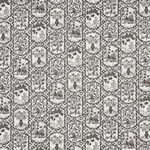 Schumacher 178570 Ting Ting Black fabric swatch