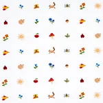 Schumacher 81500 Tiny Things Embroidery Multi fabric swatch