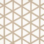 Schumacher 83460 Tipton Appliqué Flax fabric swatch