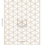 Schumacher 83460 Tipton Appliqué Flax fabric swatch