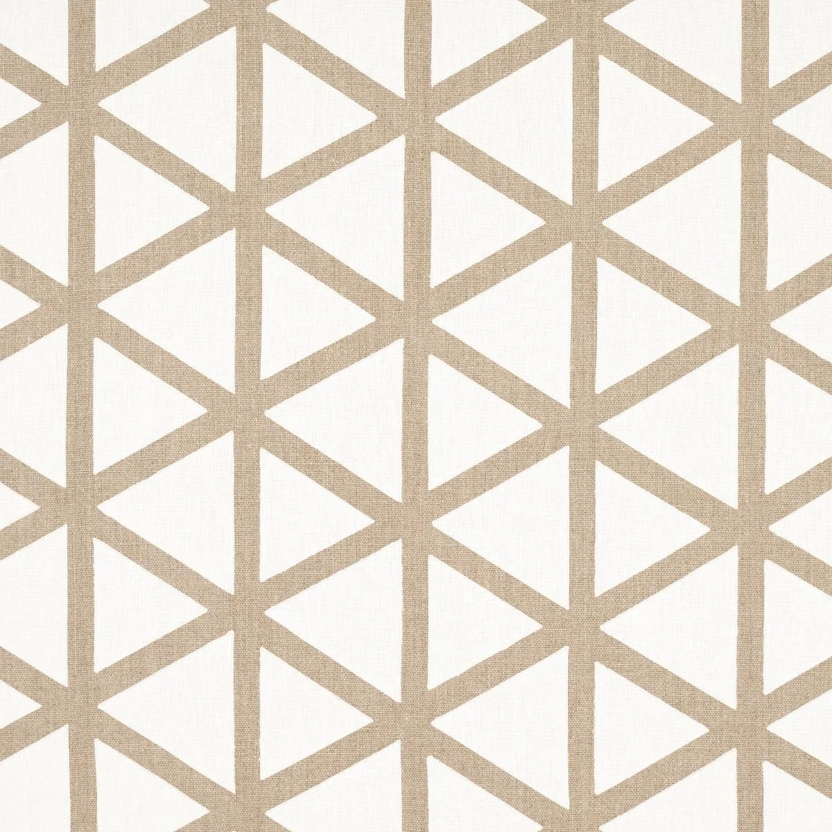 Schumacher 83460 Tipton Appliqué Flax fabric swatch