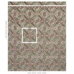 Schumacher 80602 Tiraz Velvet Multi fabric swatch