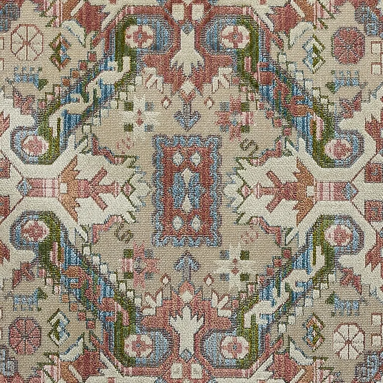Schumacher 80602 Tiraz Velvet Multi fabric swatch