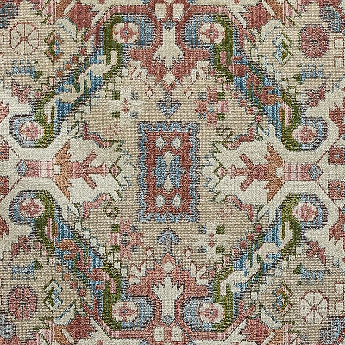 Schumacher 80602 Tiraz Velvet Multi fabric swatch