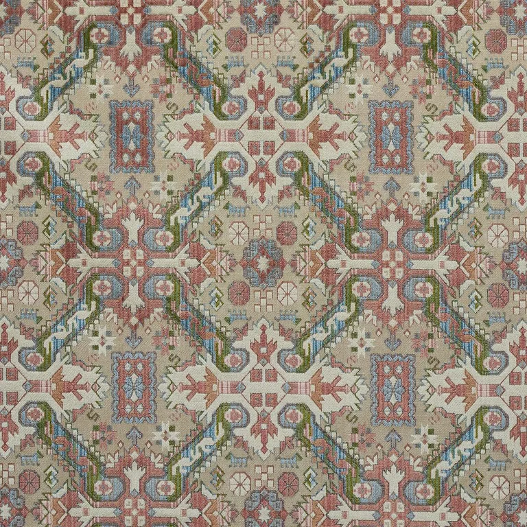 Schumacher 80602 Tiraz Velvet Multi fabric swatch