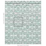 Schumacher 80603 Tiraz Velvet Peacock fabric swatch