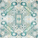 Schumacher 80603 Tiraz Velvet Peacock fabric swatch