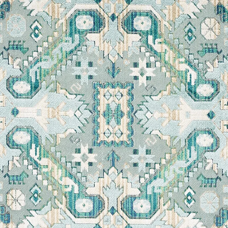 Schumacher 80603 Tiraz Velvet Peacock fabric swatch