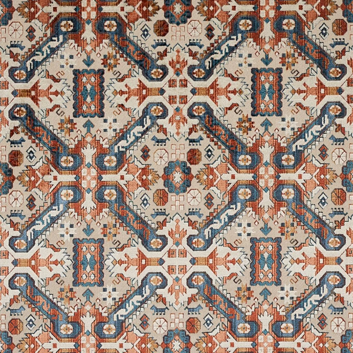 Schumacher 80600 Tiraz Velvet Spice fabric swatch