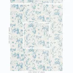 Schumacher 179570 Toile De La Prairie Blue fabric swatch