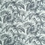 Schumacher 179511 Toile Tropique Black fabric swatch