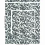 Schumacher 179511 Toile Tropique Black fabric swatch