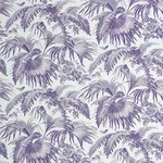Schumacher 179512 Toile Tropique Purple fabric swatch