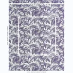 Schumacher 179512 Toile Tropique Purple fabric swatch