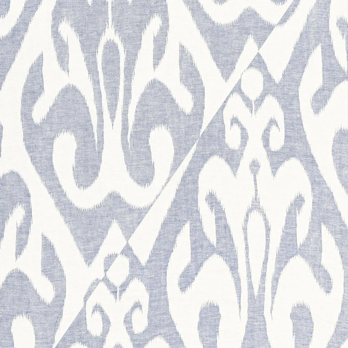 Schumacher 66100 Tokat Weave Indigo fabric swatch