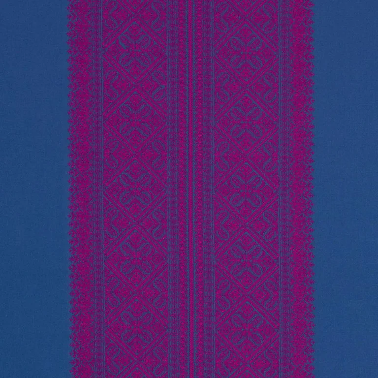 Schumacher 69732 Toledo Embroidery Casbah fabric swatch