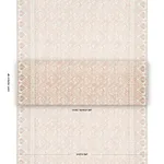 Schumacher 181343 Tombay Blush fabric swatch