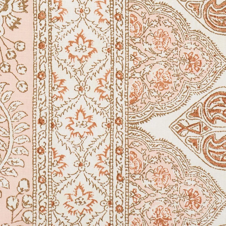 Schumacher 181343 Tombay Blush fabric swatch