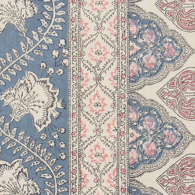 Schumacher 181340 Tombay Delft fabric swatch