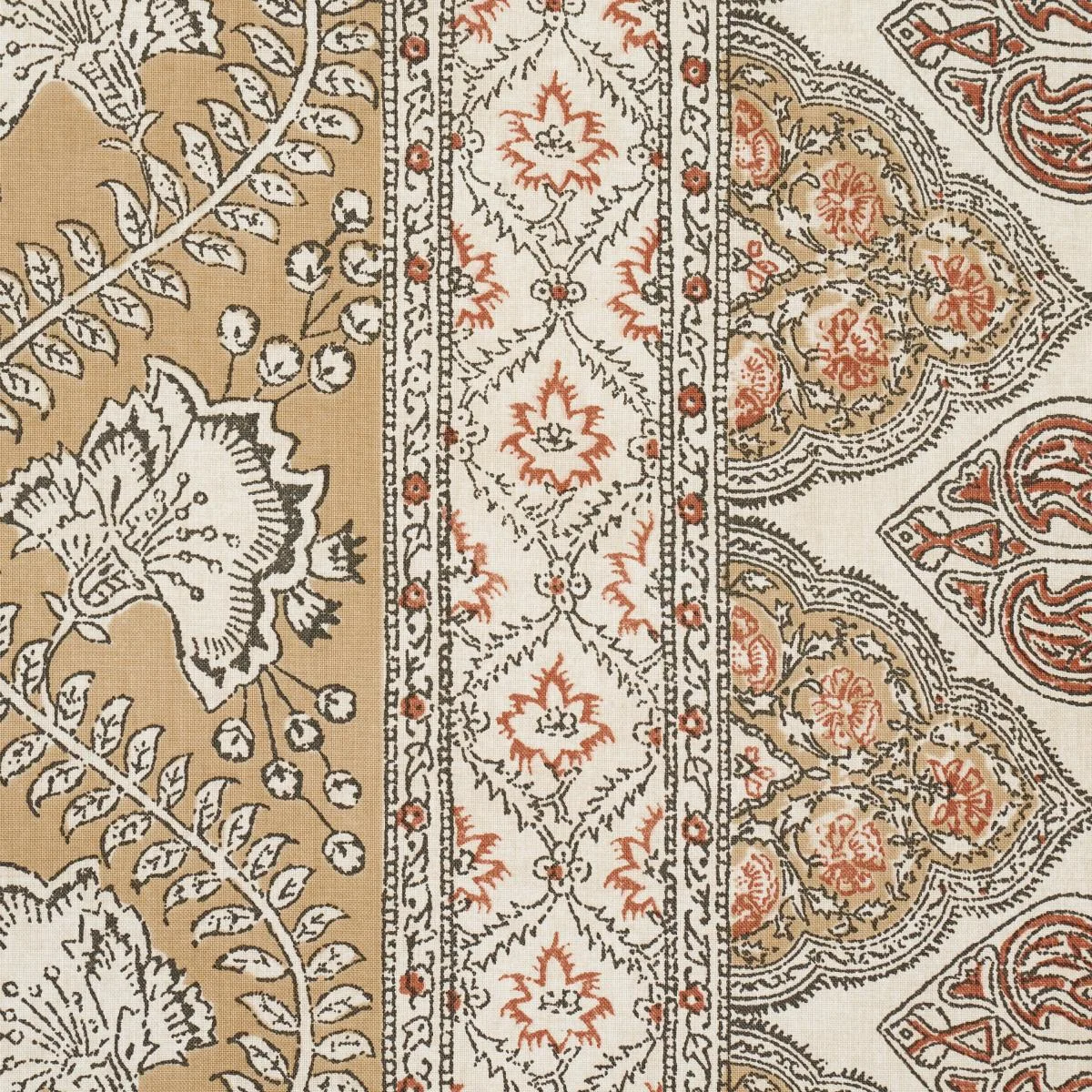 Schumacher 181342 Tombay Ochre fabric swatch