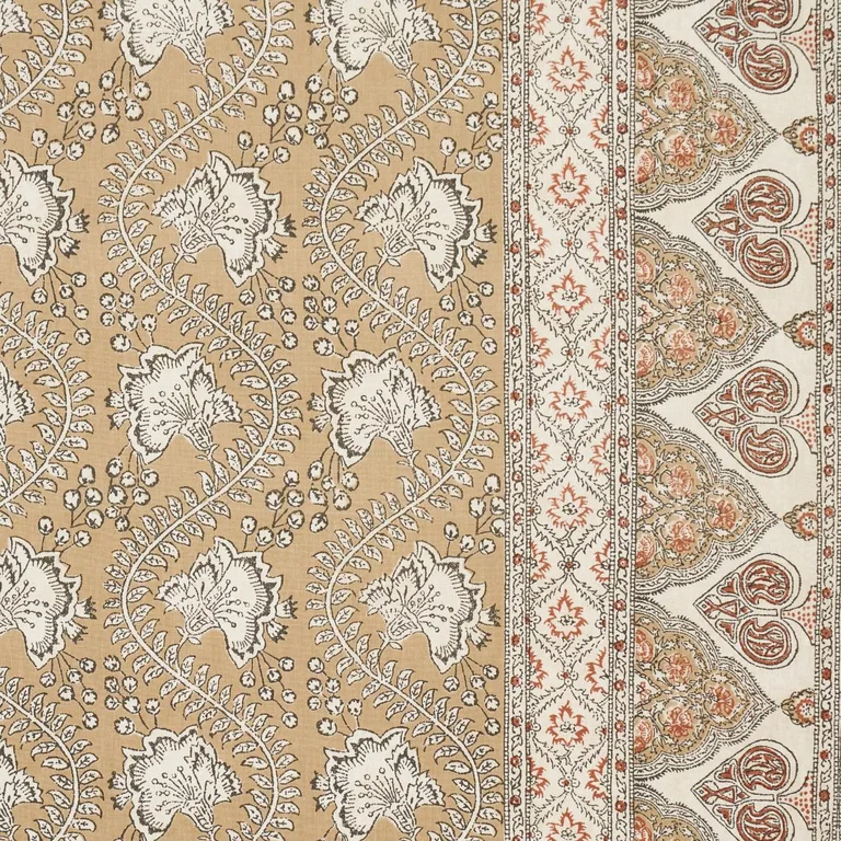 Schumacher 181342 Tombay Ochre fabric swatch
