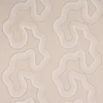 Schumacher 75902 Topo Beaded Sheer Natural fabric swatch