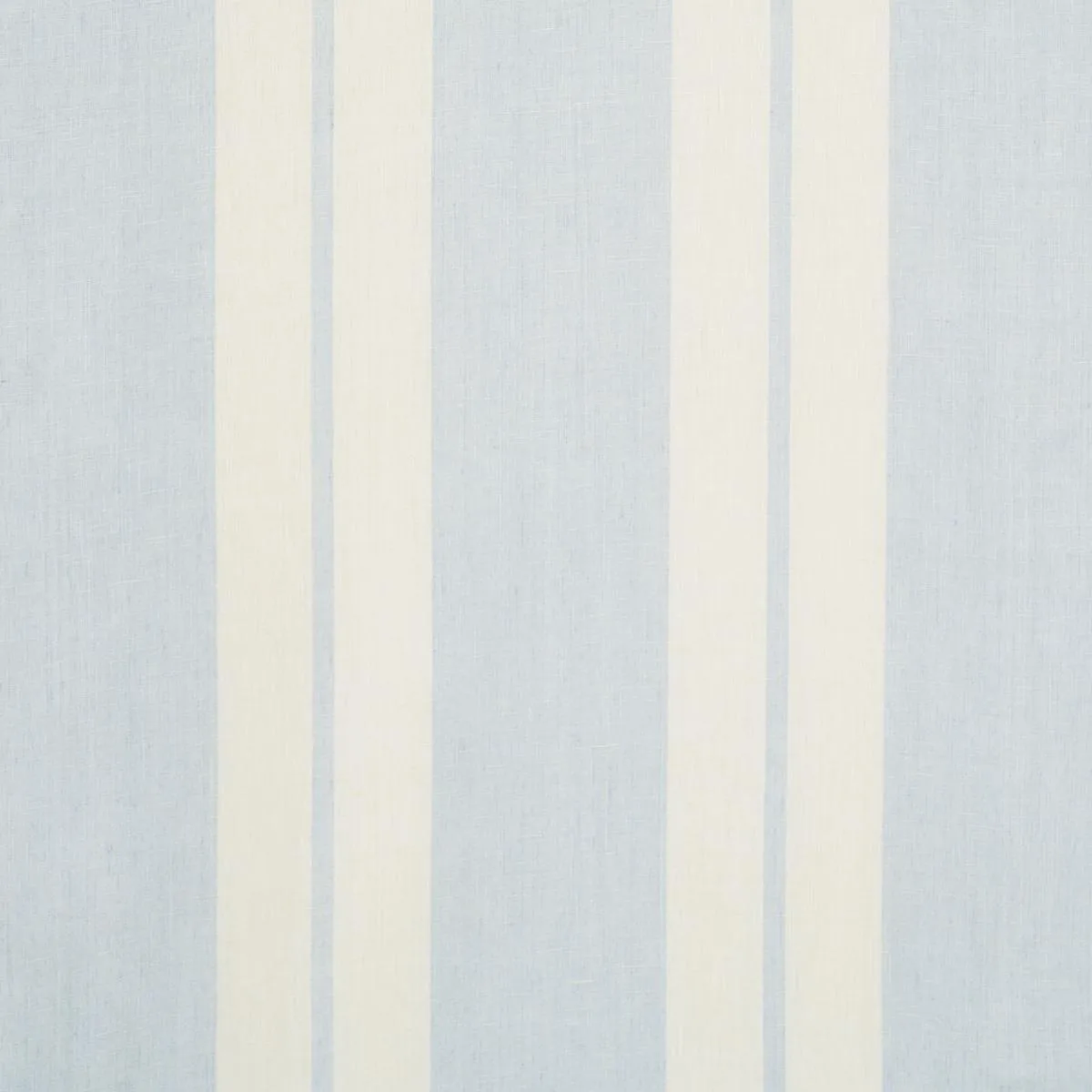 Schumacher 54161 Topsail Linen Stripe Sky Blue fabric swatch