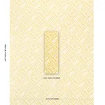 Schumacher 181490 Topsy Turvy Citron fabric swatch