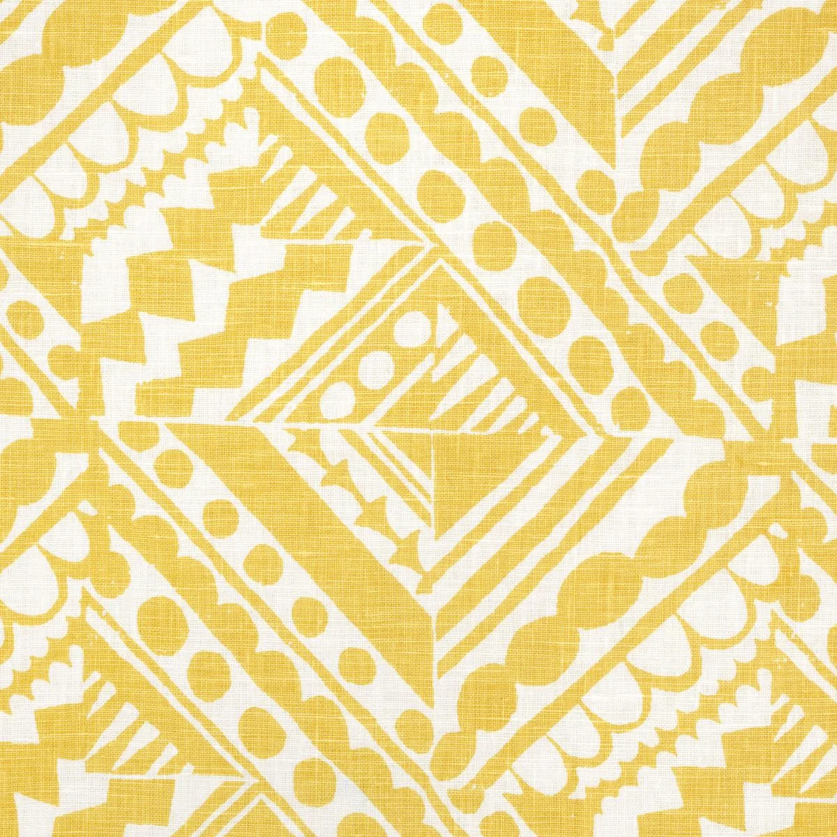 Schumacher 181490 Topsy Turvy Citron fabric swatch