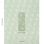 Schumacher 181491 Topsy Turvy Green fabric swatch