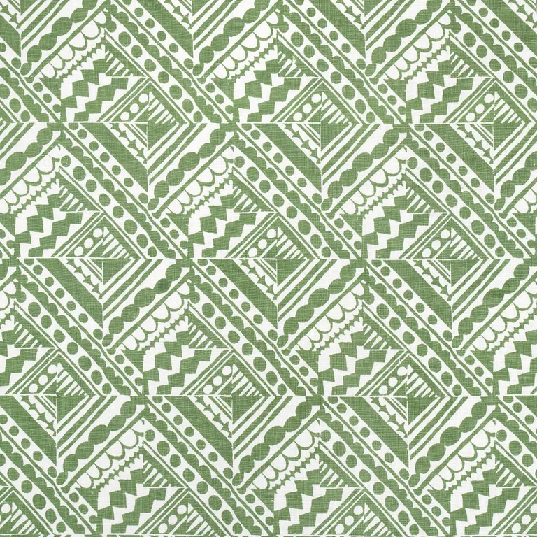Schumacher 181491 Topsy Turvy Green fabric swatch