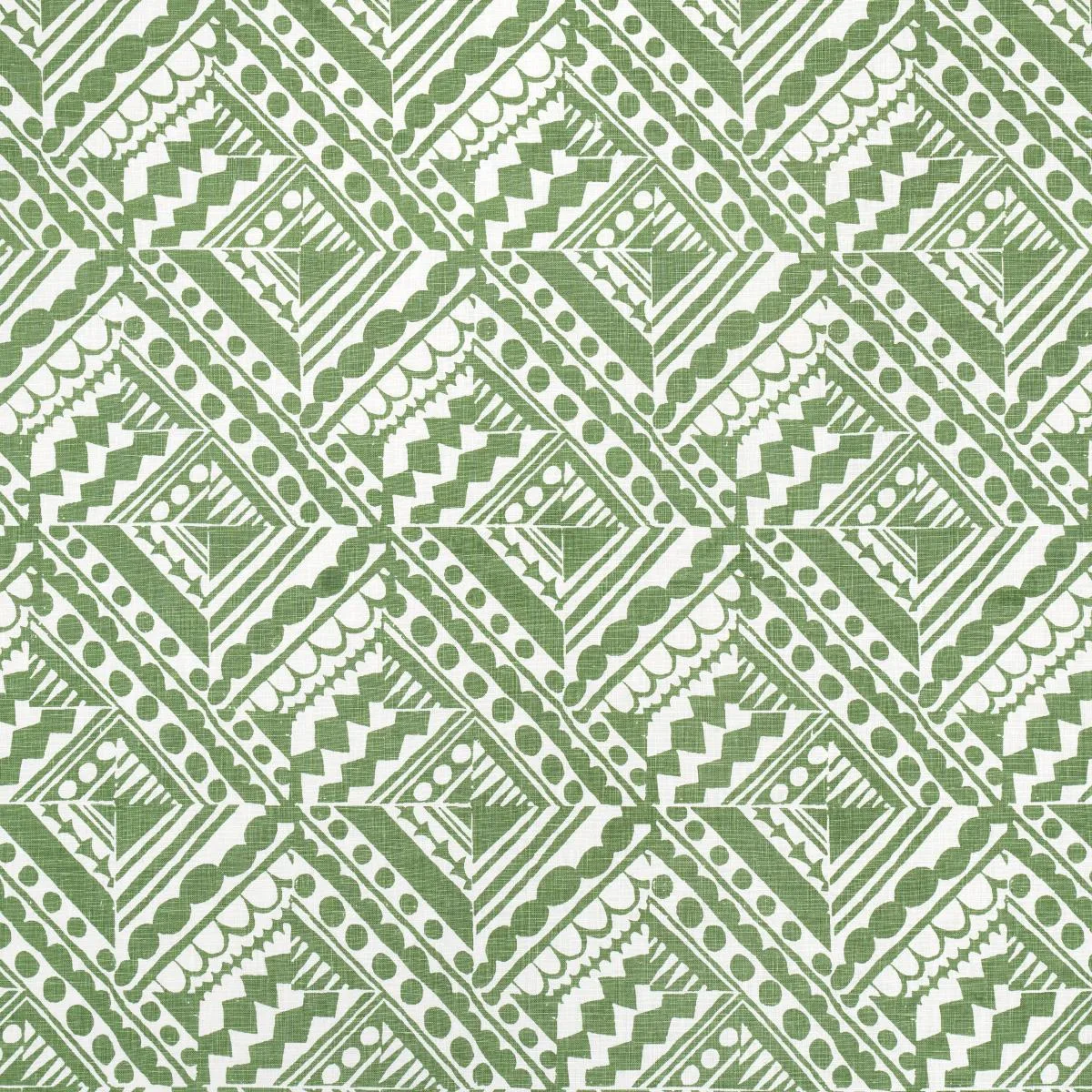 Schumacher 181491 Topsy Turvy Green fabric swatch