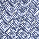 Schumacher 181492 Topsy Turvy Navy fabric swatch