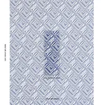 Schumacher 181492 Topsy Turvy Navy fabric swatch