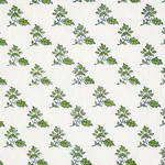 Schumacher 179330 Torbay Hand-Block Print Green fabric swatch