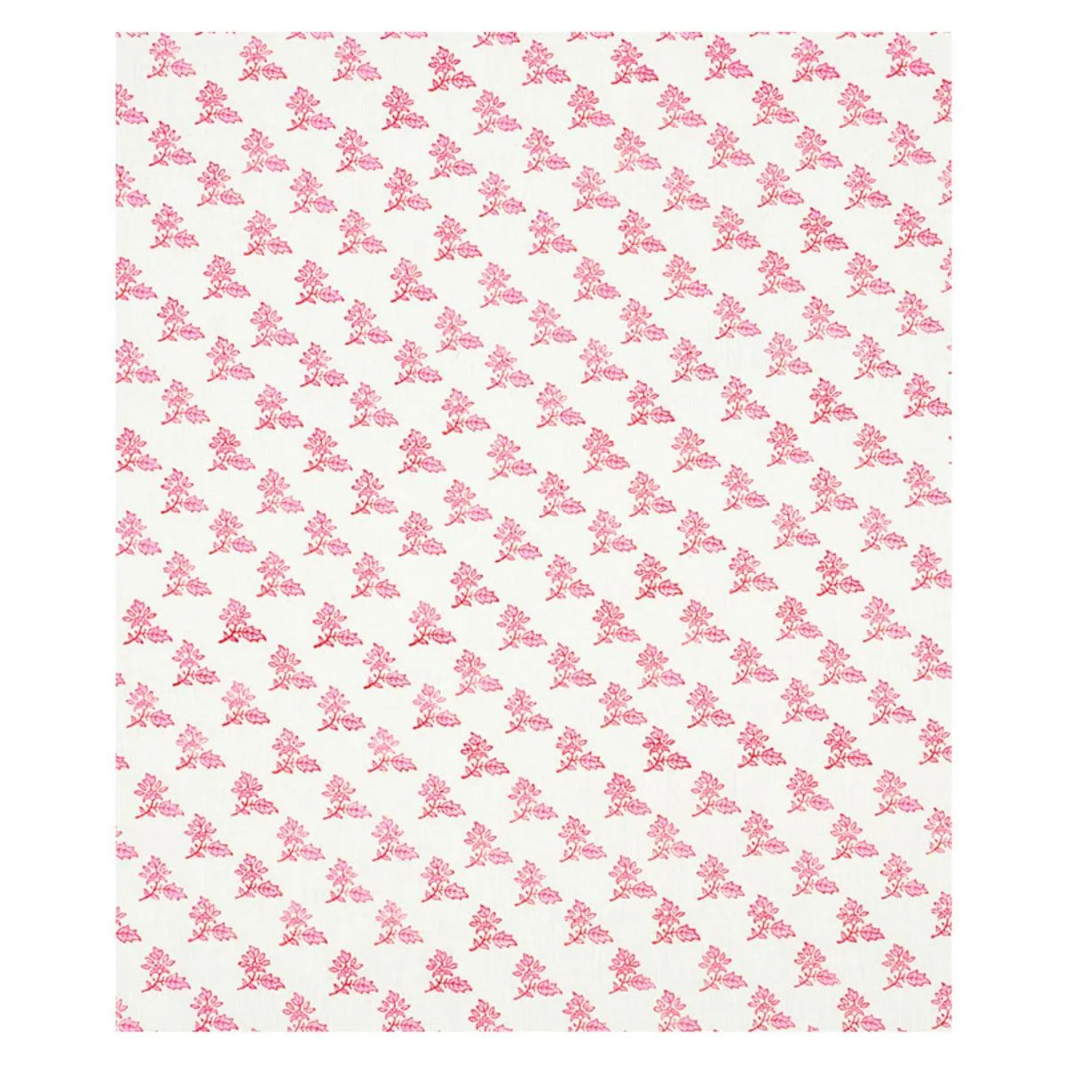 Schumacher 179332 Torbay Hand-Block Print Pink fabric swatch