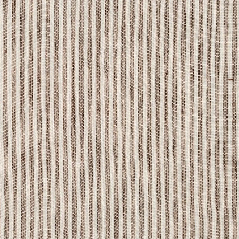 Schumacher 81321 Tori Stripe Sheer Brown fabric swatch