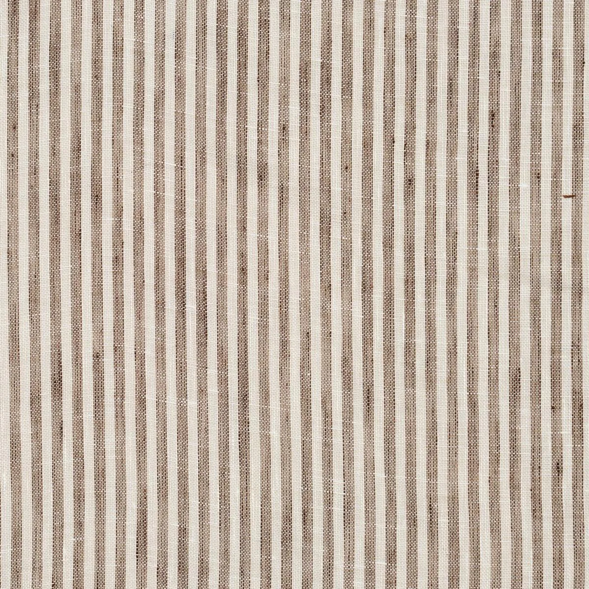 Schumacher 81321 Tori Stripe Sheer Brown fabric swatch