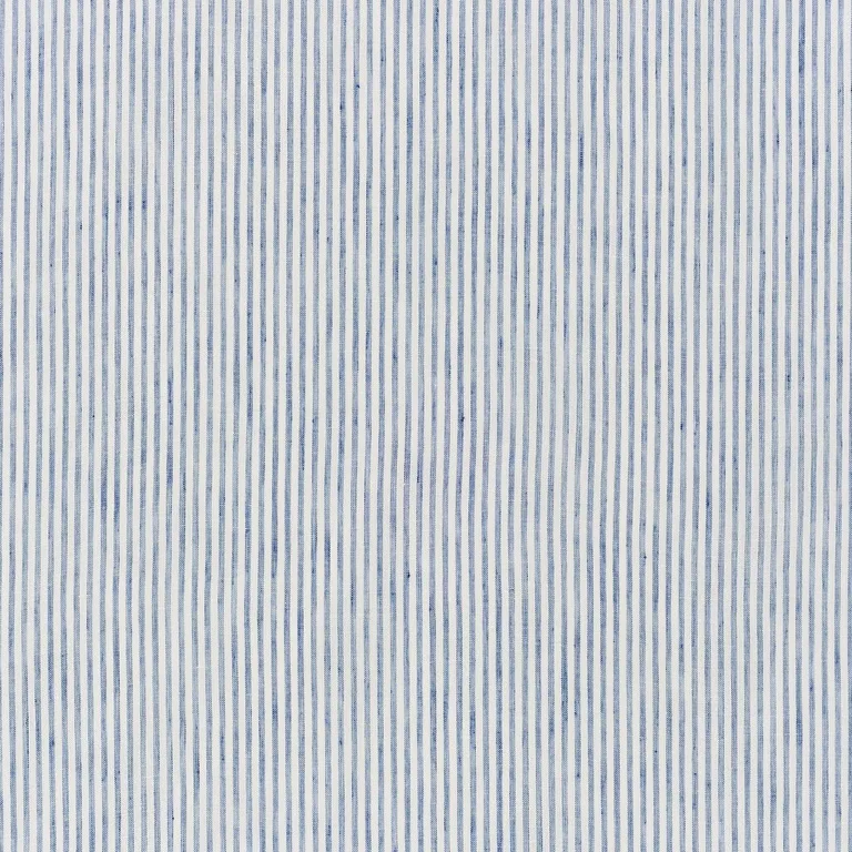Schumacher 70067 Tori Stripe Sheer Navy fabric swatch