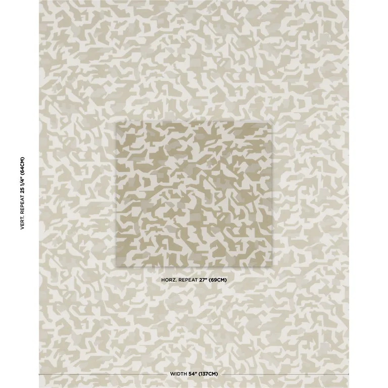 Schumacher 182351 Torrey Camo Indoor/Outdoor Fog fabric swatch