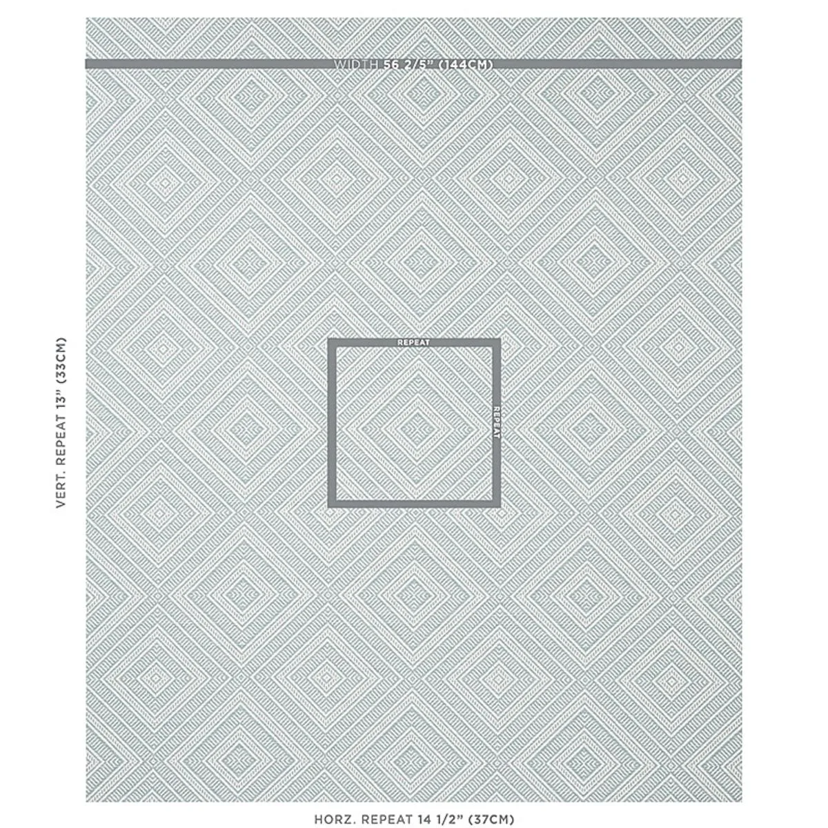 Schumacher 62846 Tortola Indoor/Outdoor Aqua fabric swatch