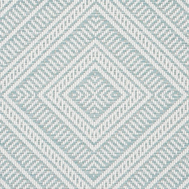 Schumacher 62846 Tortola Indoor/Outdoor Aqua fabric swatch