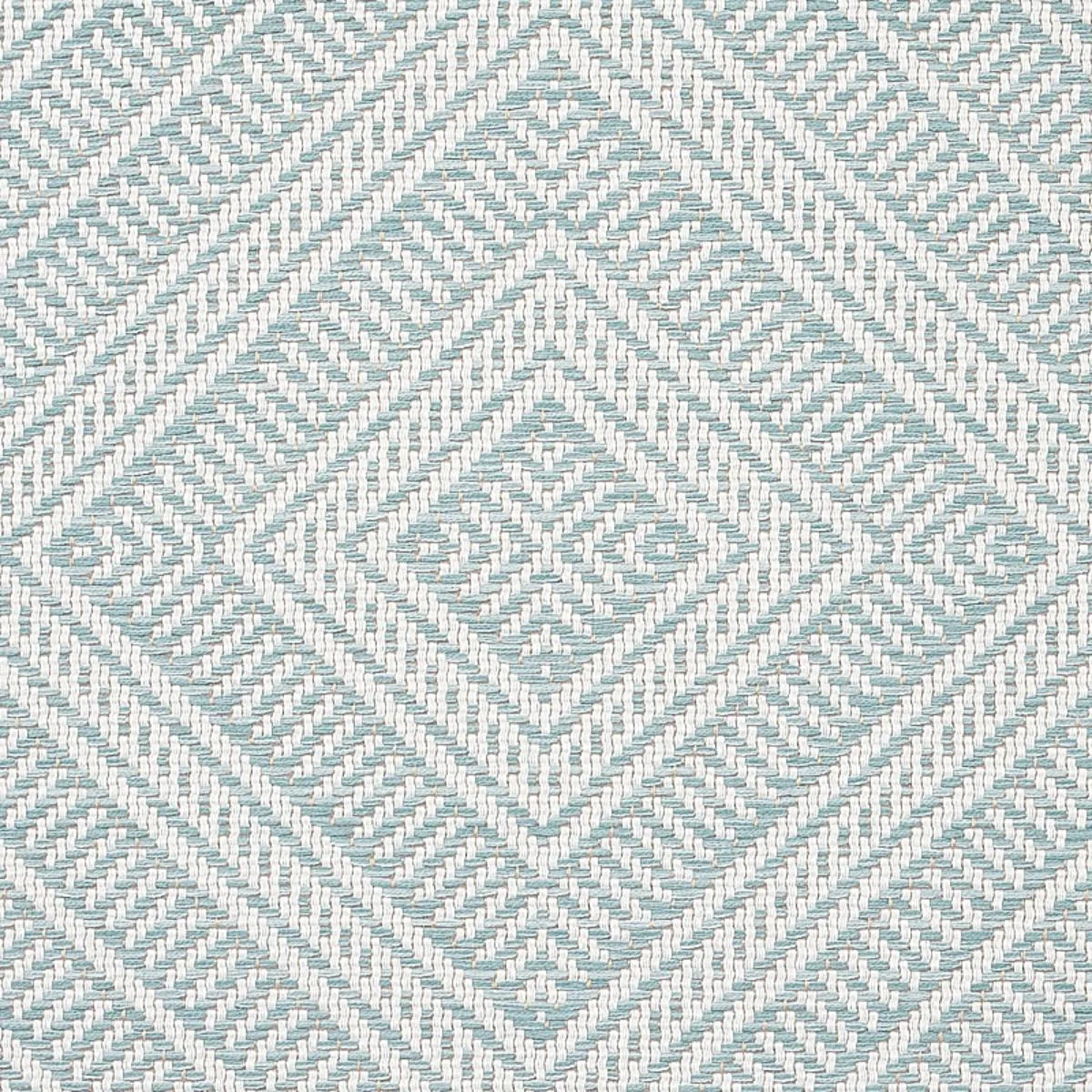 Schumacher 62846 Tortola Indoor/Outdoor Aqua fabric swatch