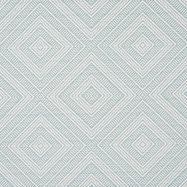 Schumacher 62846 Tortola Indoor/Outdoor Aqua fabric swatch